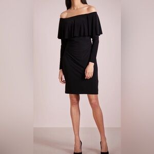 NWT Lauren Ralph Lauren off the shoulder jersey dress